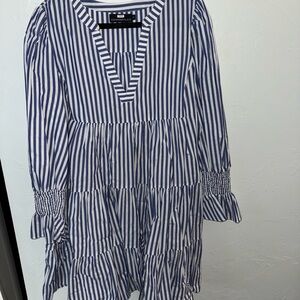 Tuckernuck Blue and White Striped Dress